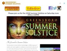 Tablet Screenshot of greensborosummersolstice.org